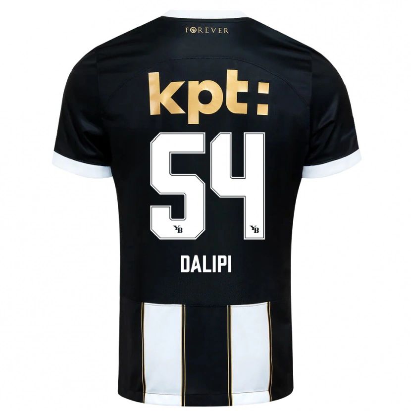 Danxen Women Lutfi Dalipi #54 Black White Away Jersey 2025/26 T-Shirt