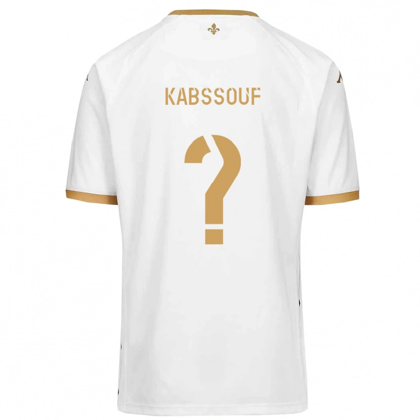 Danxen Women Salim Kabssouf #0 White Gold Away Jersey 2025/26 T-Shirt