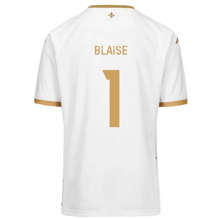 Danxen Women Enzo Blaise #1 White Gold Away Jersey 2025/26 T-Shirt