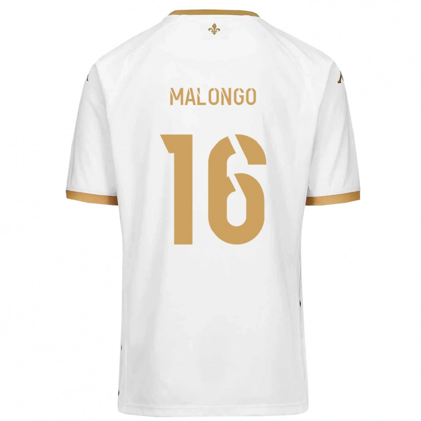 Danxen Women Denzel Malongo #16 White Gold Away Jersey 2025/26 T-Shirt