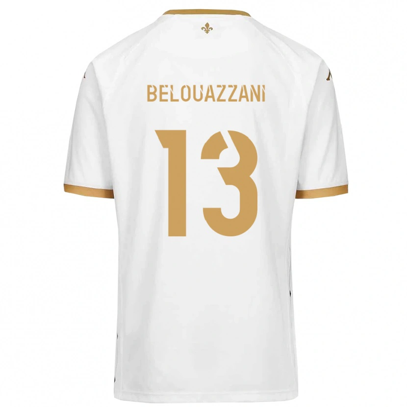 Danxen Women Islam Belouazzani #13 White Gold Away Jersey 2025/26 T-Shirt