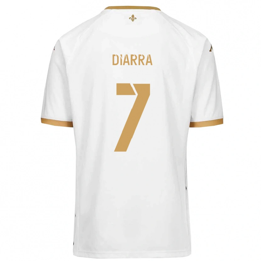 Danxen Women Cheick Diarra #7 White Gold Away Jersey 2025/26 T-Shirt