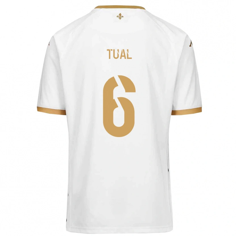 Danxen Women Mathys Tual #6 White Gold Away Jersey 2025/26 T-Shirt