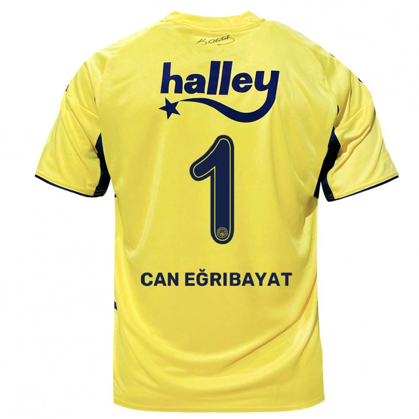 Danxen Women İrfan Can Eğribayat #1 Yellow Navy Away Jersey 2025/26 T-Shirt