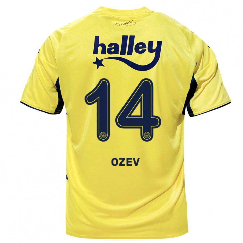 Danxen Women Ümran Özev #14 Yellow Navy Away Jersey 2025/26 T-Shirt