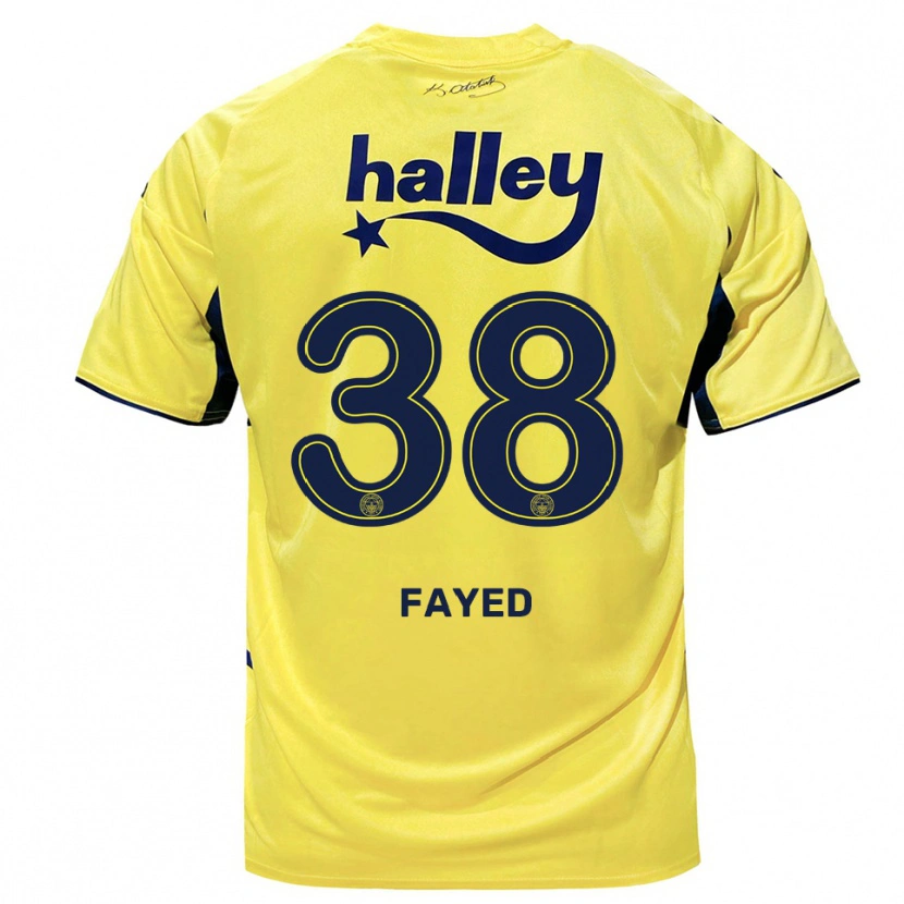 Danxen Women Omar Fayed #38 Yellow Navy Away Jersey 2025/26 T-Shirt