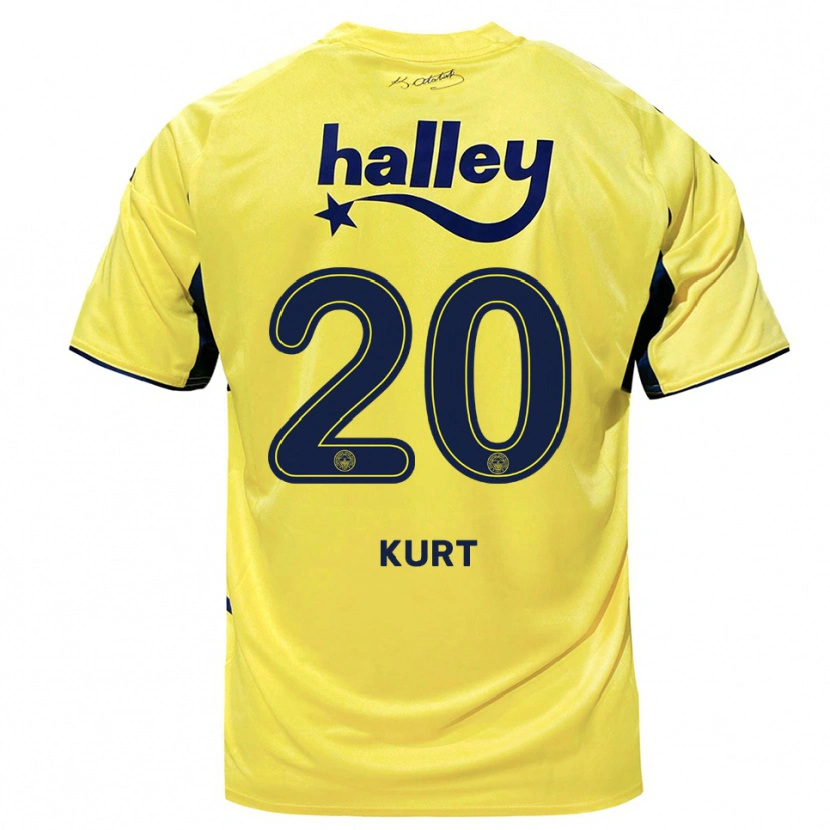 Danxen Women Metehan Kurt #20 Yellow Navy Away Jersey 2025/26 T-Shirt