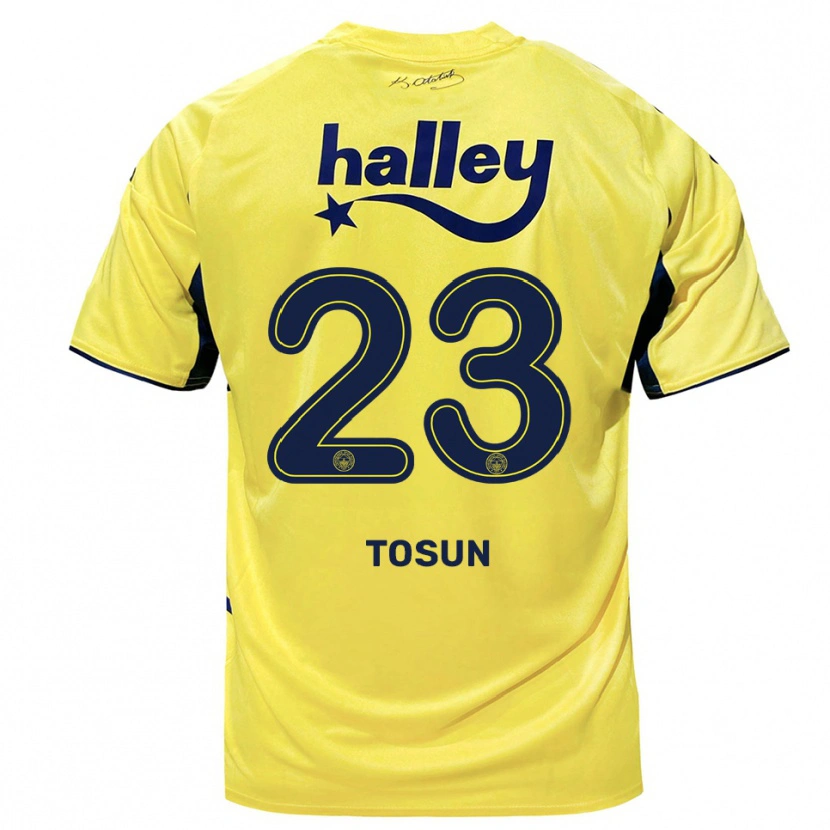 Danxen Women Cenk Tosun #23 Yellow Navy Away Jersey 2025/26 T-Shirt