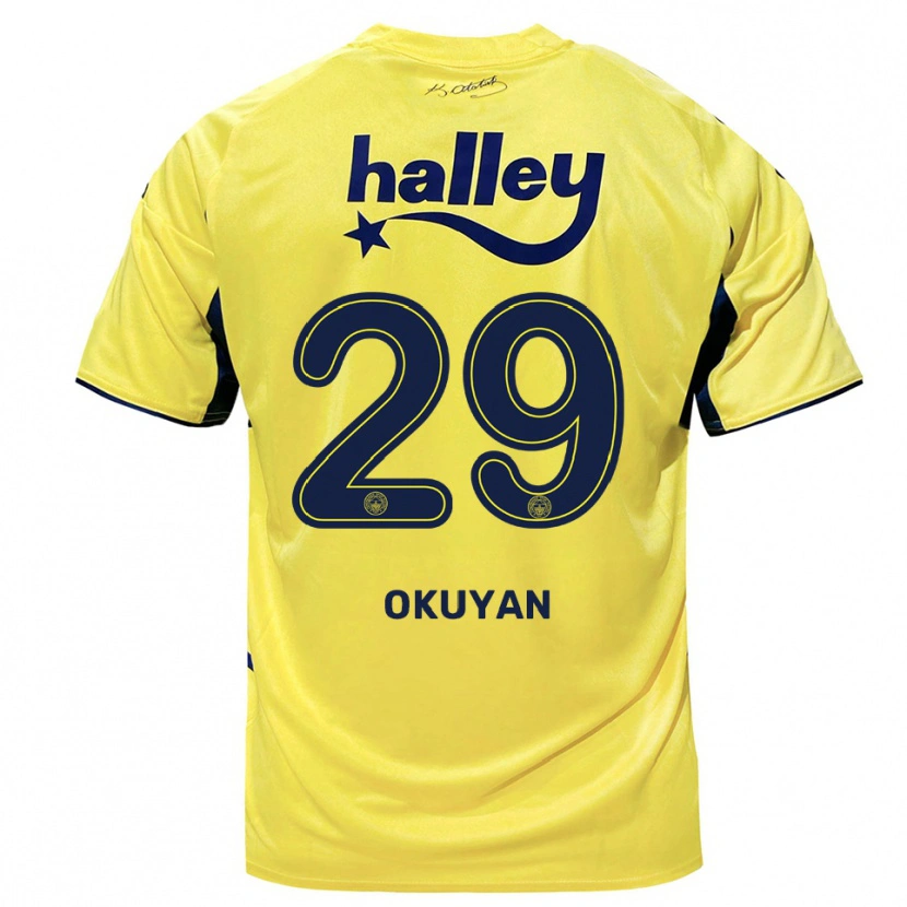 Danxen Women Mevlüde Okuyan #29 Yellow Navy Away Jersey 2025/26 T-Shirt