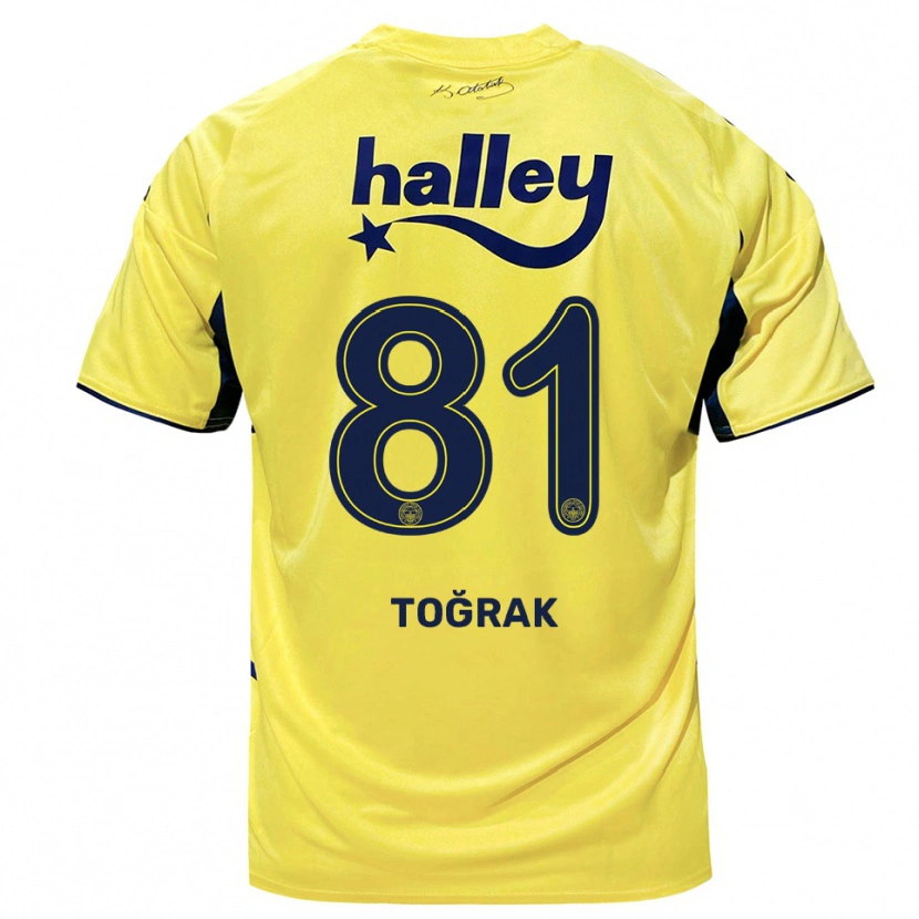 Danxen Women Şükür Toğrak #81 Yellow Navy Away Jersey 2025/26 T-Shirt