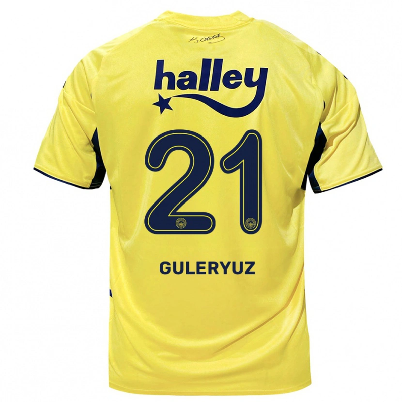 Danxen Women Göknur Güleryüz #21 Yellow Navy Away Jersey 2025/26 T-Shirt