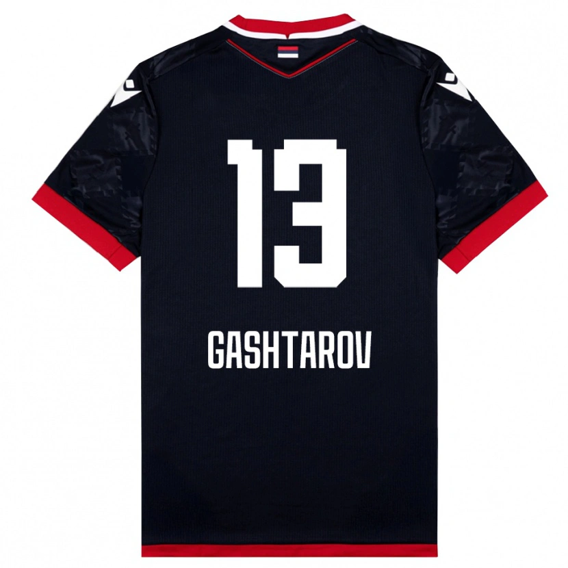 Danxen Women Matej Gashtarov #13 Black Red Away Jersey 2025/26 T-Shirt