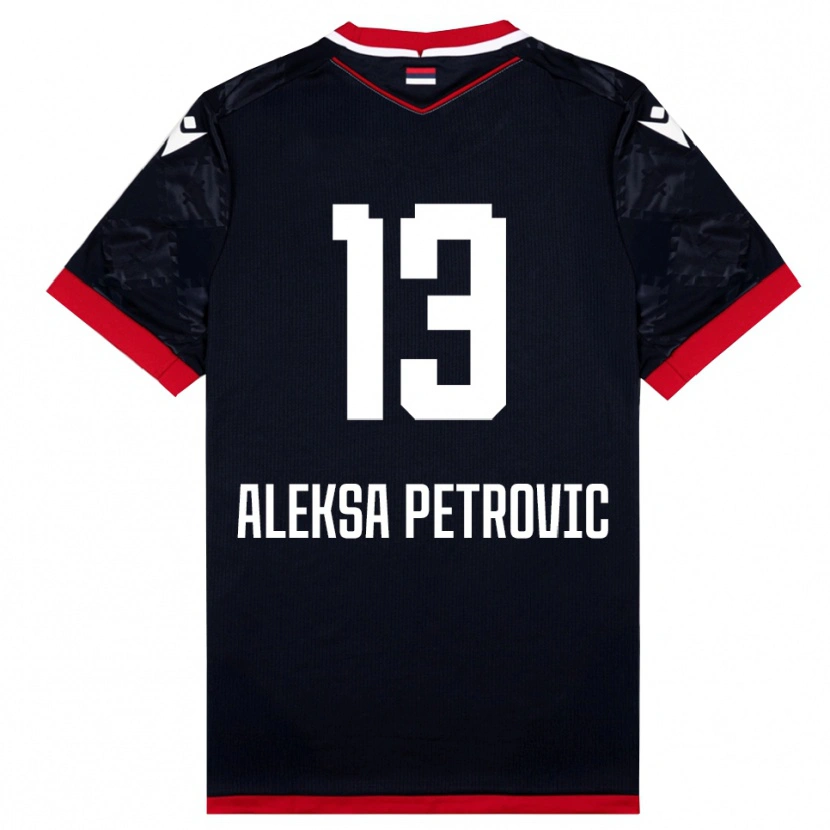 Danxen Women Aleksa Petrovic #13 Black Red Away Jersey 2025/26 T-Shirt