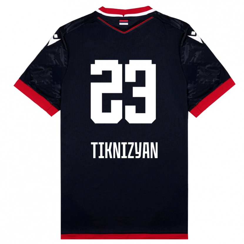 Danxen Women Nair Tiknizyan #23 Black Red Away Jersey 2025/26 T-Shirt