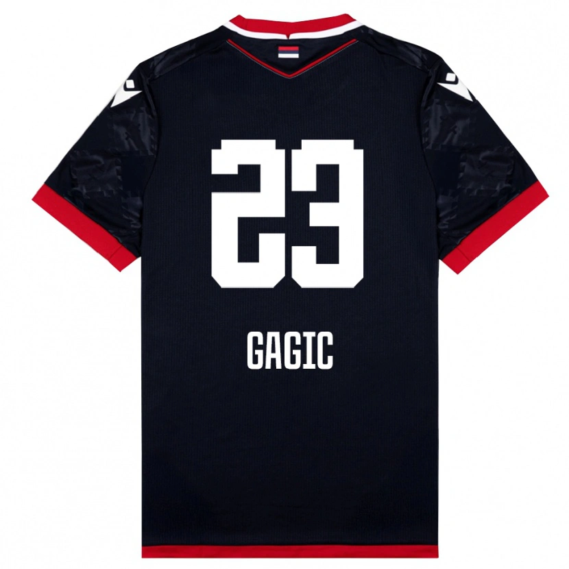Danxen Women Matija Gagic #23 Black Red Away Jersey 2025/26 T-Shirt