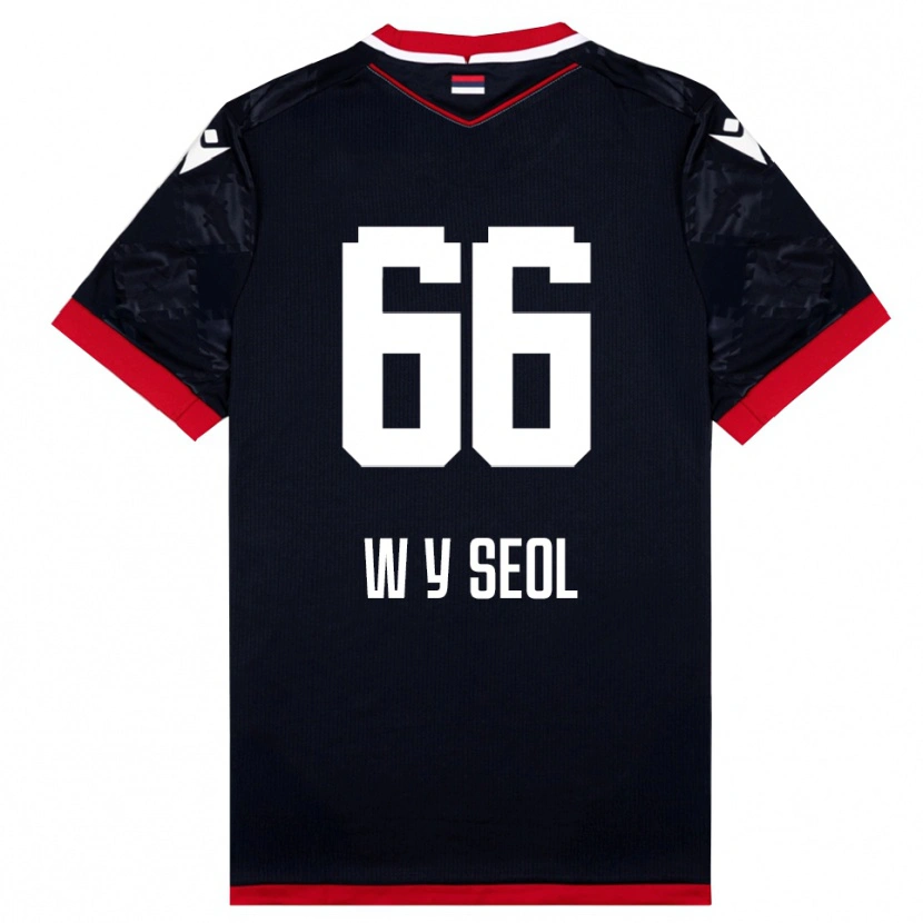Danxen Women Young-Woo Seol #66 Black Red Away Jersey 2025/26 T-Shirt