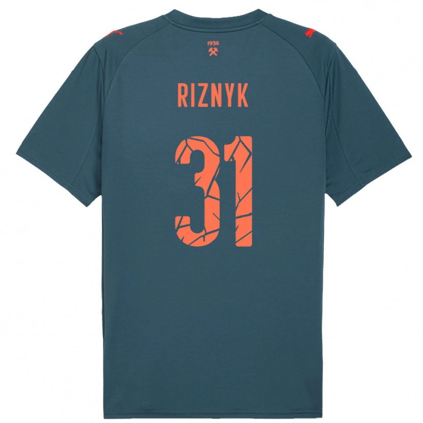 Danxen Women Dmytro Riznyk #31 Navy Red Away Jersey 2025/26 T-Shirt