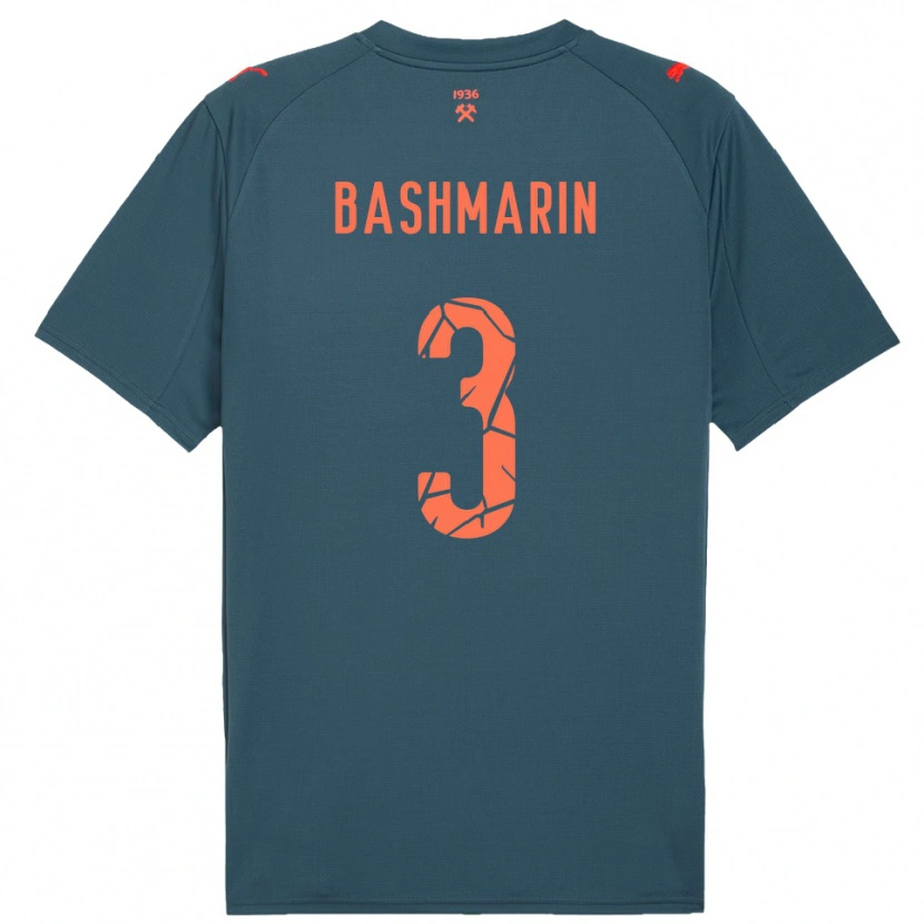 Danxen Women Oleksandr Bashmarin #3 Navy Red Away Jersey 2025/26 T-Shirt