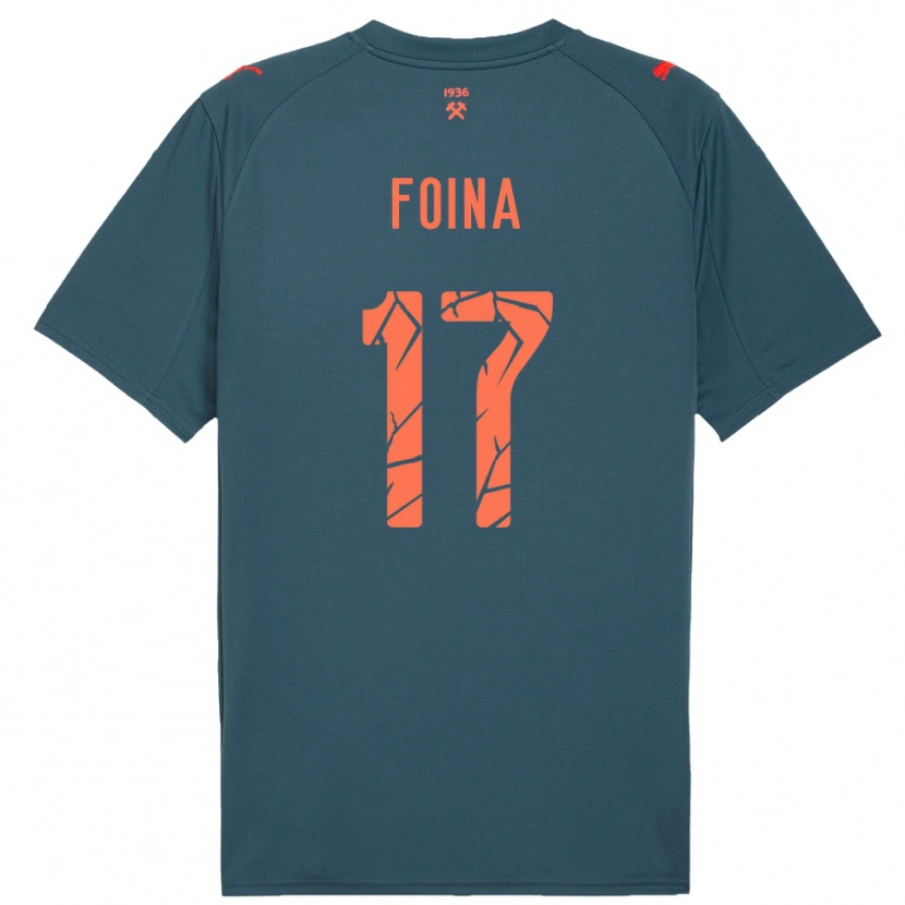 Danxen Women Arseniy Foina #17 Navy Red Away Jersey 2025/26 T-Shirt