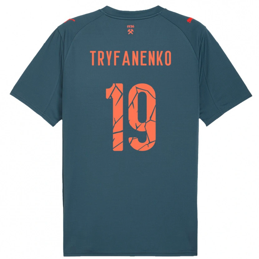Danxen Women Bogdan Tryfanenko #19 Navy Red Away Jersey 2025/26 T-Shirt
