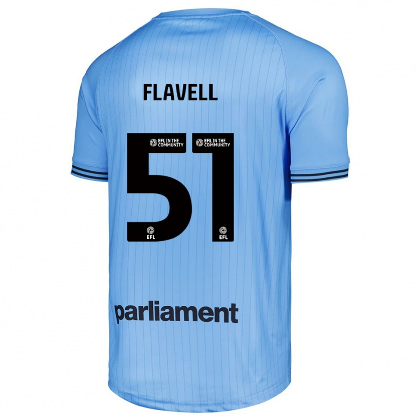 Danxen Kid Kieren Flavell #51 Light Sky Blue Goalkeeper Jersey 2025/26 T-Shirt