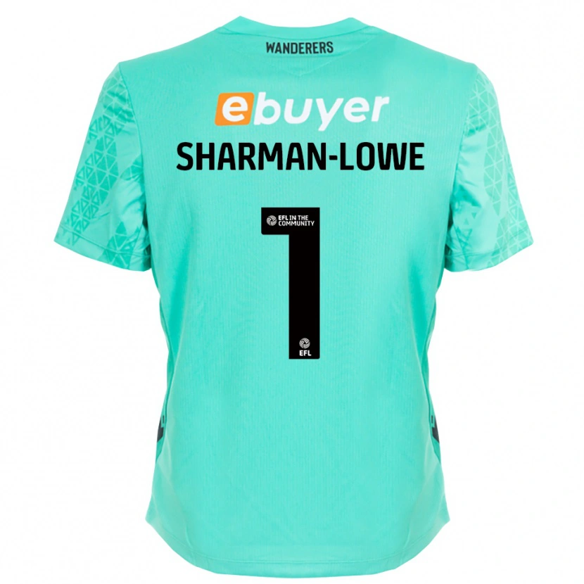 Danxen Kid Teddy Sharman-Lowe #1 Aqua Black Goalkeeper Jersey 2025/26 T-Shirt