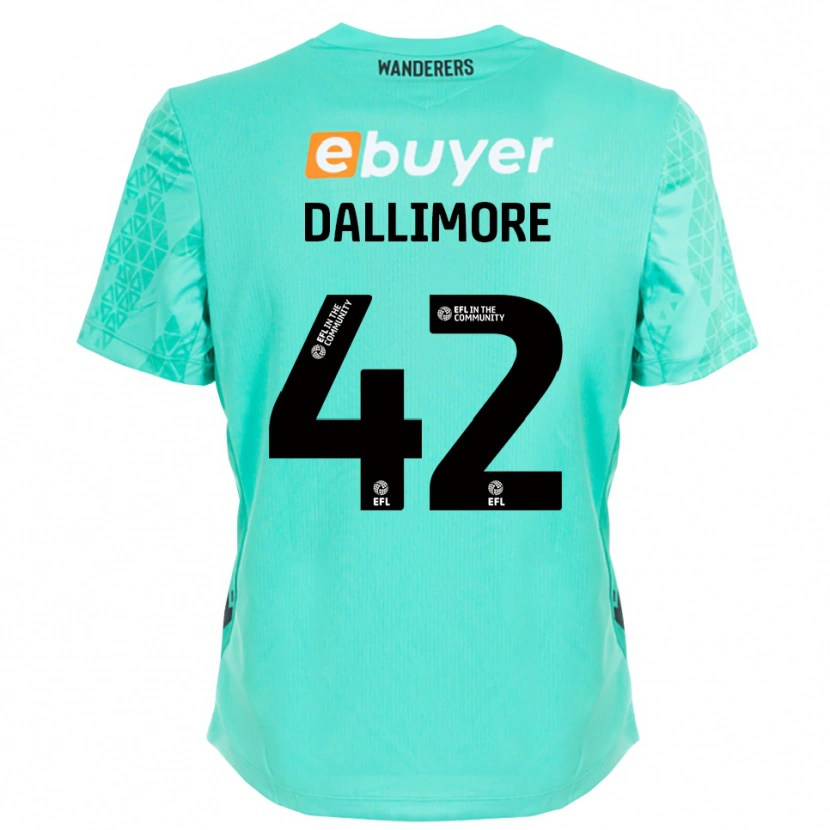 Danxen Kid Jack Dallimore #42 Aqua Black Goalkeeper Jersey 2025/26 T-Shirt