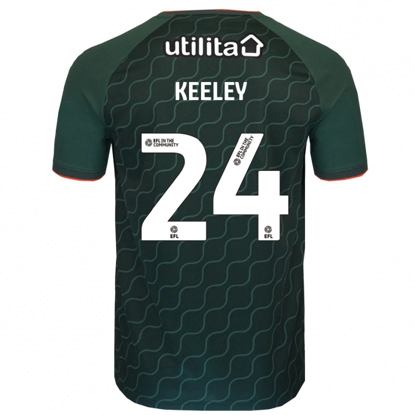 Danxen Kid Josh Keeley #24 Dark Green Goalkeeper Jersey 2025/26 T-Shirt
