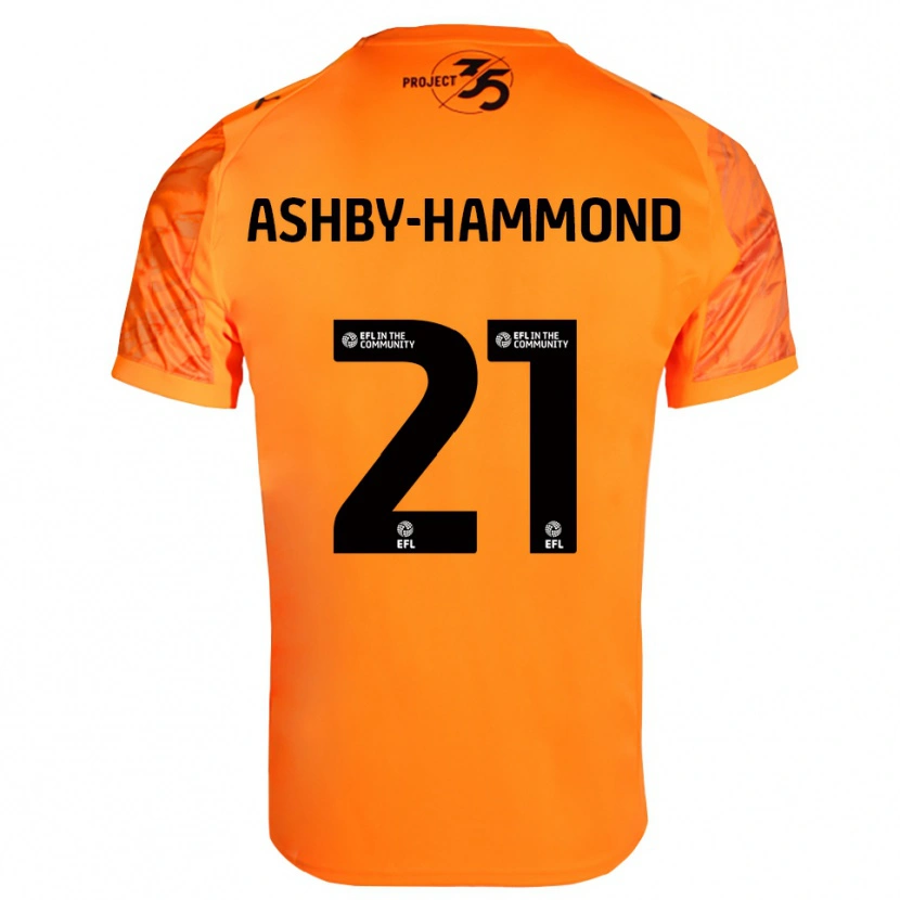 Danxen Kid Luca Ashby-Hammond #21 Orange Black Goalkeeper Jersey 2025/26 T-Shirt
