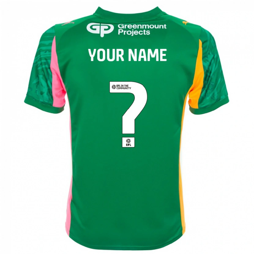 Danxen Kid Wigan Athletic Green Pink Orange Goalkeeper Jersey 2025/26 T-Shirt
