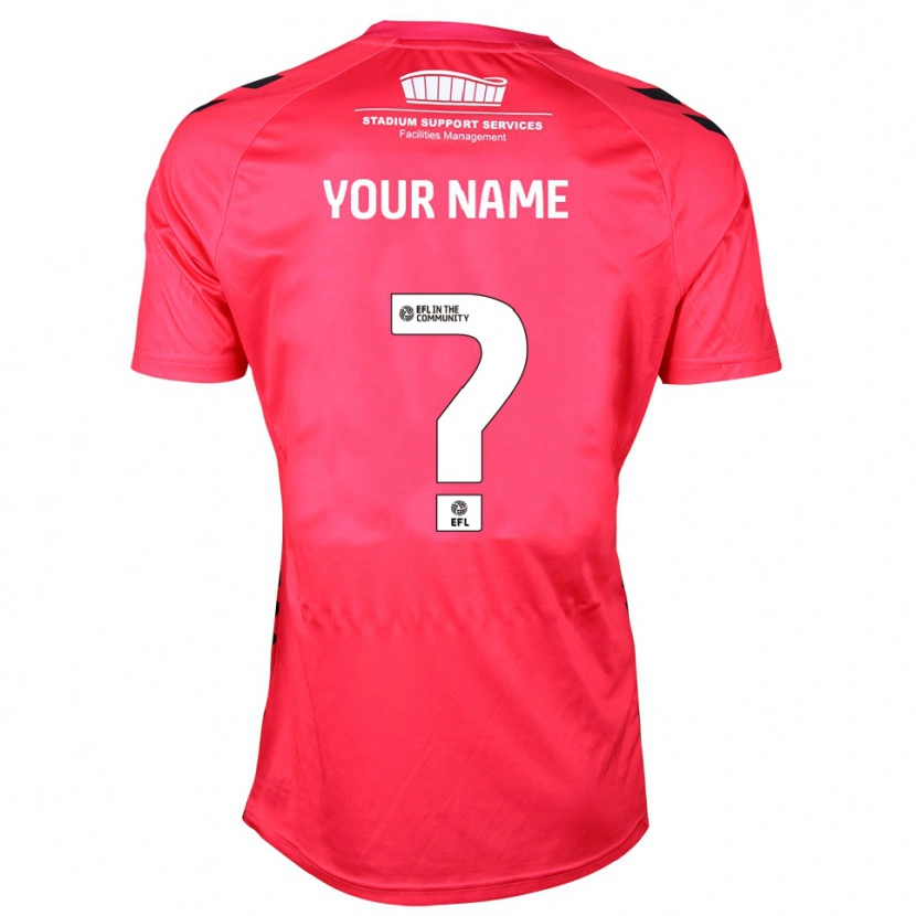 Danxen Kid Wycombe Wanderers Red White Goalkeeper Jersey 2025/26 T-Shirt