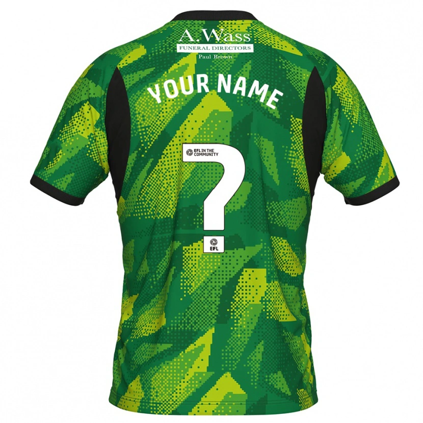 Danxen Kid Mansfield Town Green Black Goalkeeper Jersey 2025/26 T-Shirt