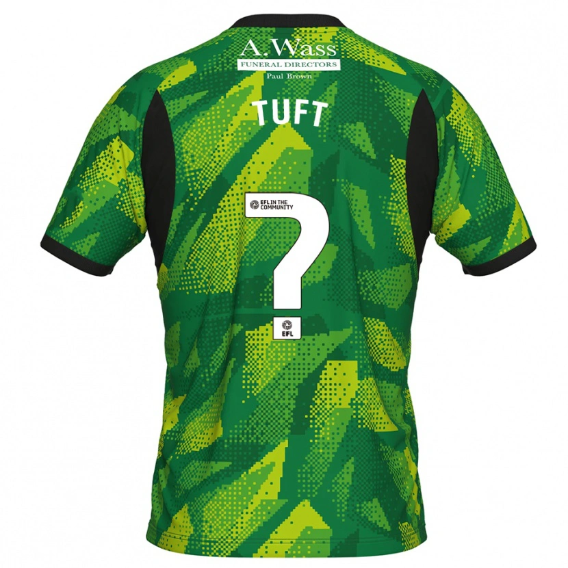 Danxen Kid Jacob Tuft #0 Green Black Goalkeeper Jersey 2025/26 T-Shirt