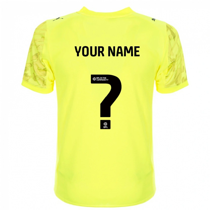 Danxen Kid Fleetwood Town Yellow Black Goalkeeper Jersey 2025/26 T-Shirt