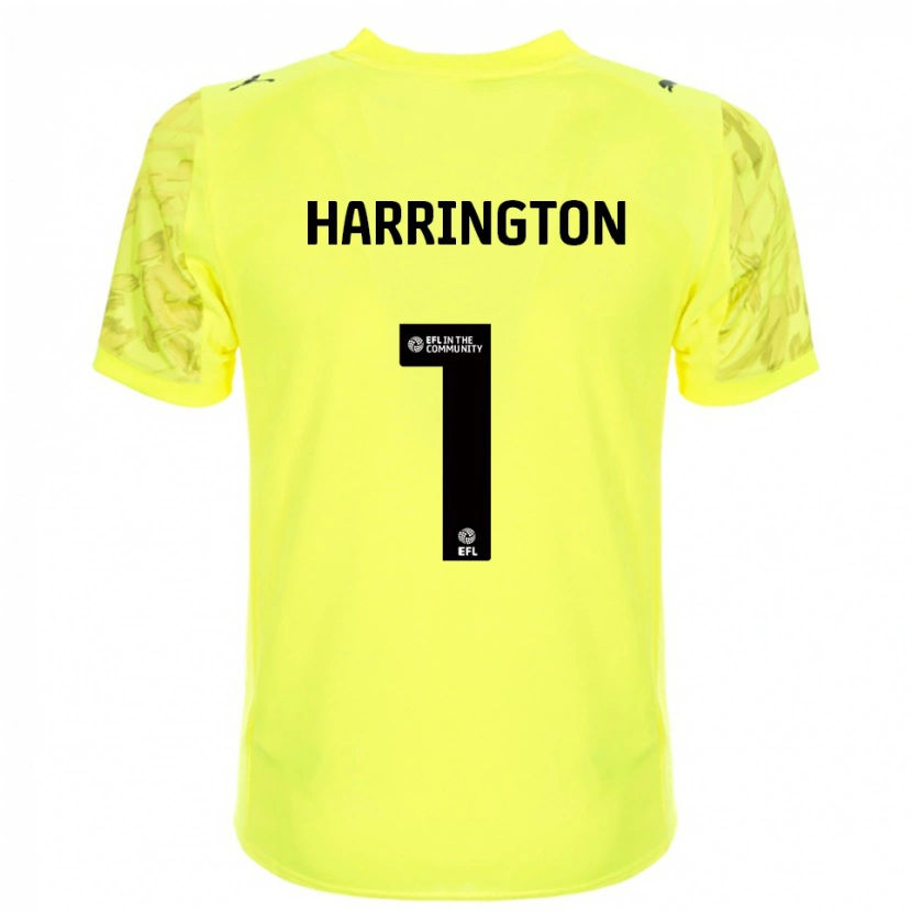 Danxen Kid David Harrington #1 Yellow Black Goalkeeper Jersey 2025/26 T-Shirt
