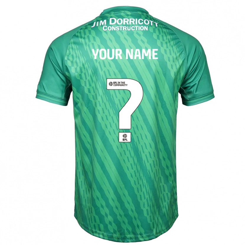Danxen Kid Shrewsbury Town Green Turquoise Goalkeeper Jersey 2025/26 T-Shirt