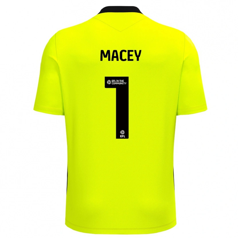 Danxen Kid Matt Macey #1 Yellow Black Goalkeeper Jersey 2025/26 T-Shirt