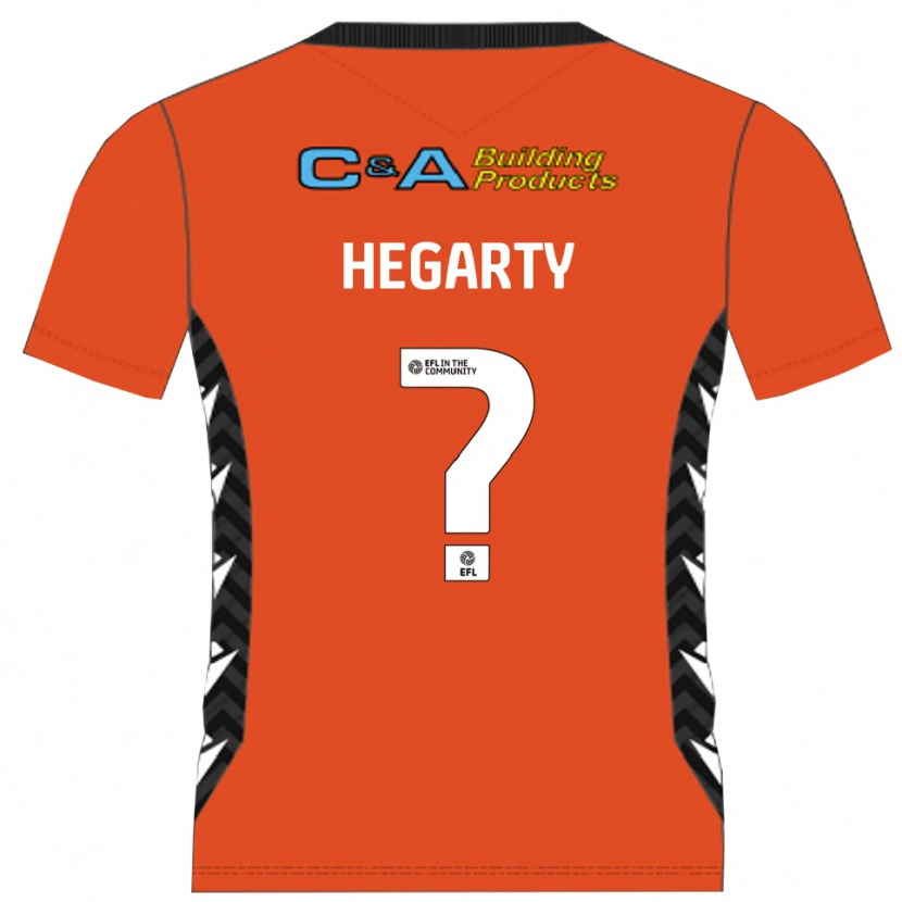 Danxen Kid Fletcher Hegarty #0 Orange Black Goalkeeper Jersey 2025/26 T-Shirt