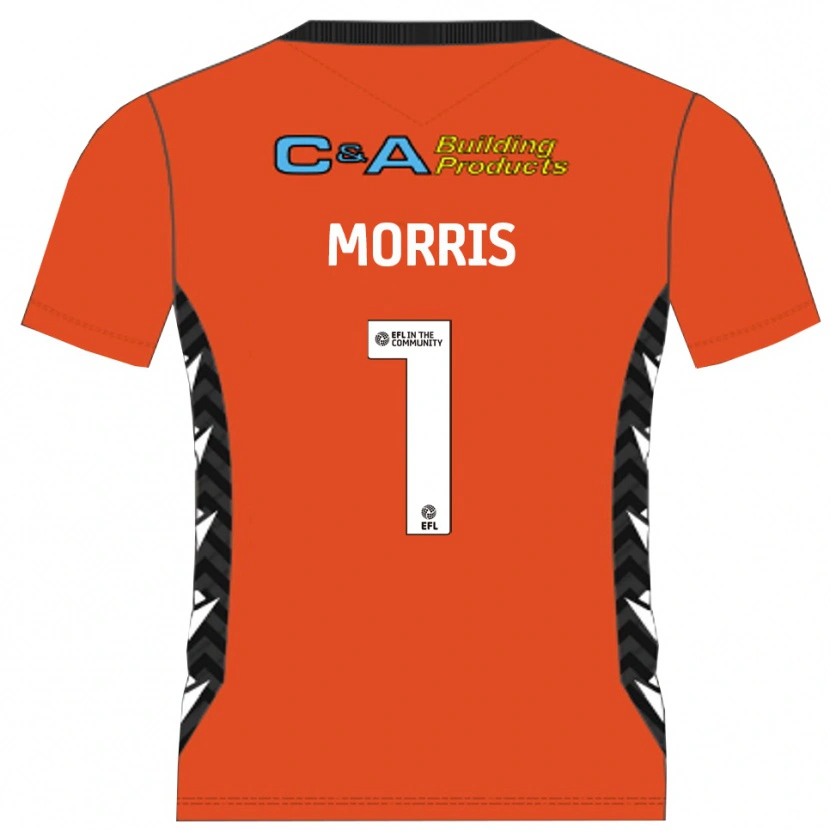 Danxen Kid Glenn Morris #1 Orange Black Goalkeeper Jersey 2025/26 T-Shirt