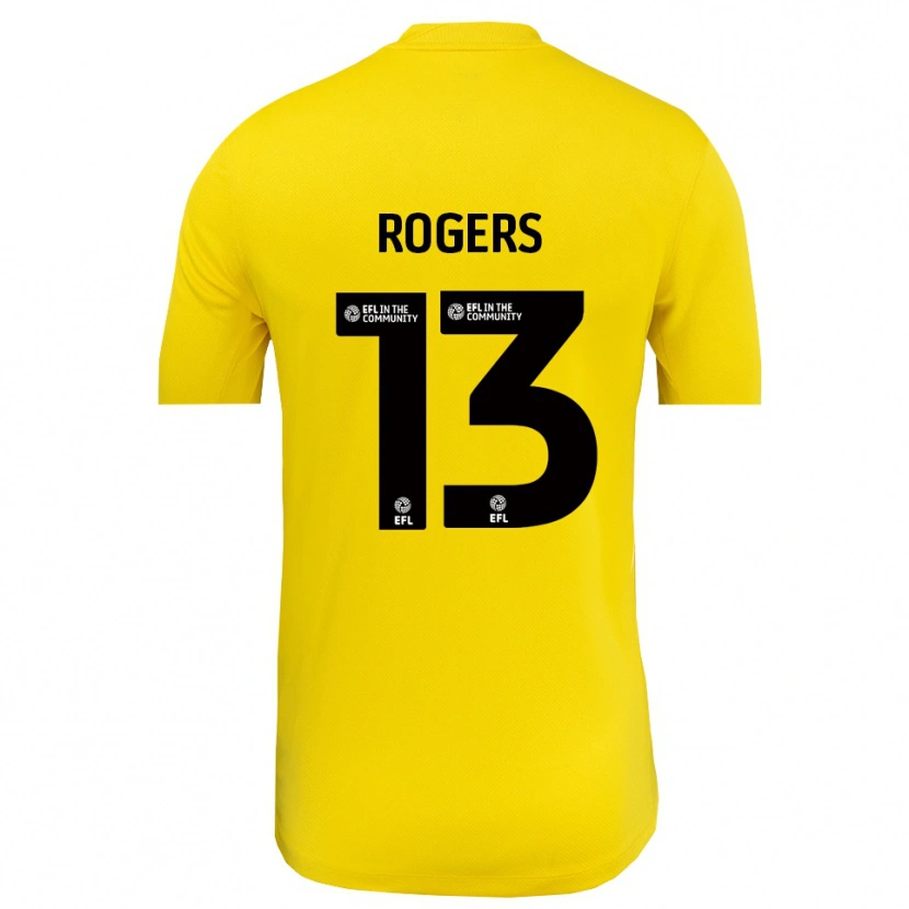 Danxen Kid Hayden Rogers #13 Yellow Black Goalkeeper Jersey 2025/26 T-Shirt
