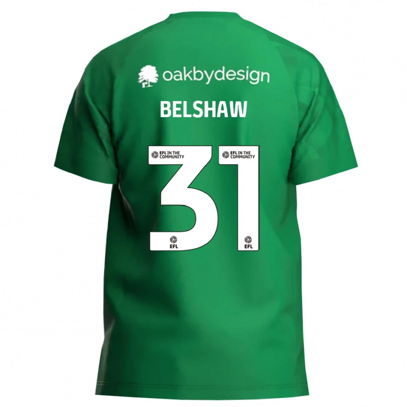 Danxen Kid James Belshaw #31 Green White Goalkeeper Jersey 2025/26 T-Shirt