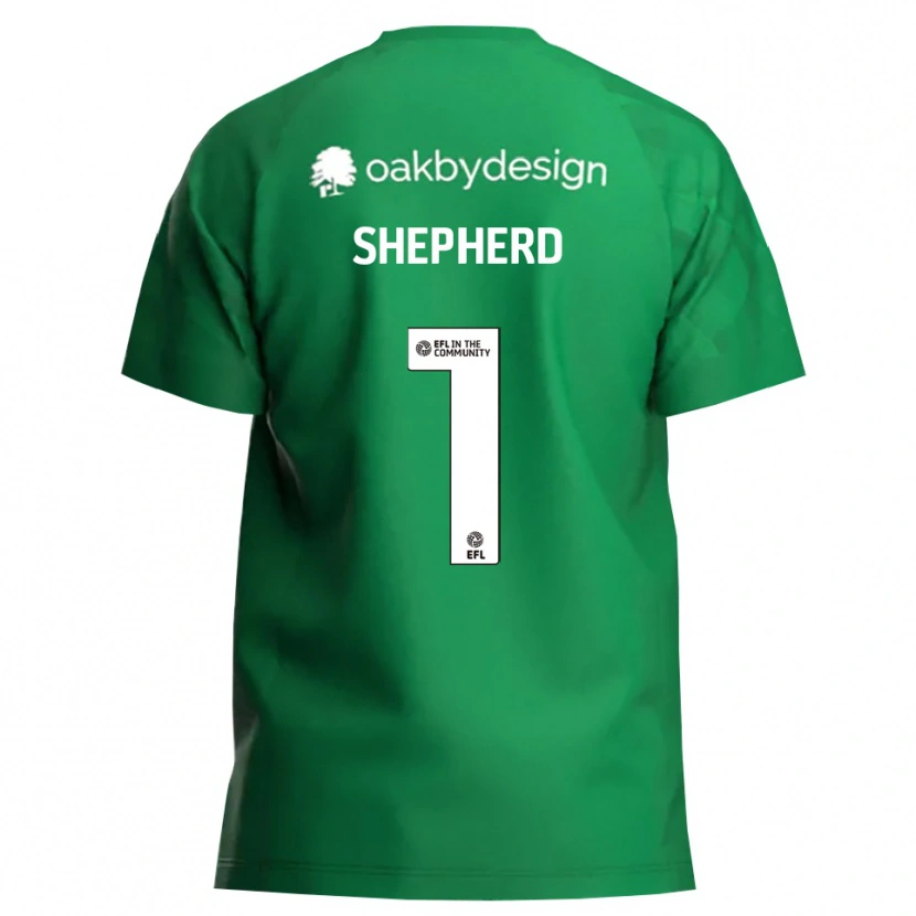 Danxen Kid Frankie Shepherd #1 Green White Goalkeeper Jersey 2025/26 T-Shirt