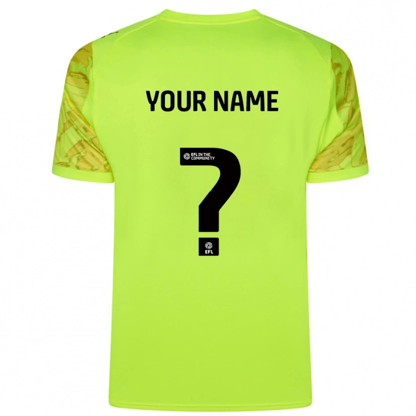 Danxen Kid Notts County Fluorescent Green Goalkeeper Jersey 2025/26 T-Shirt