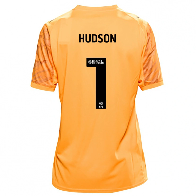 Danxen Kid Mathew Hudson #1 Orange Black Goalkeeper Jersey 2025/26 T-Shirt