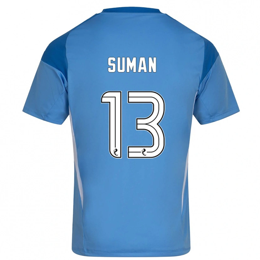 Danxen Kid Nick Suman #13 Blue White Goalkeeper Jersey 2025/26 T-Shirt
