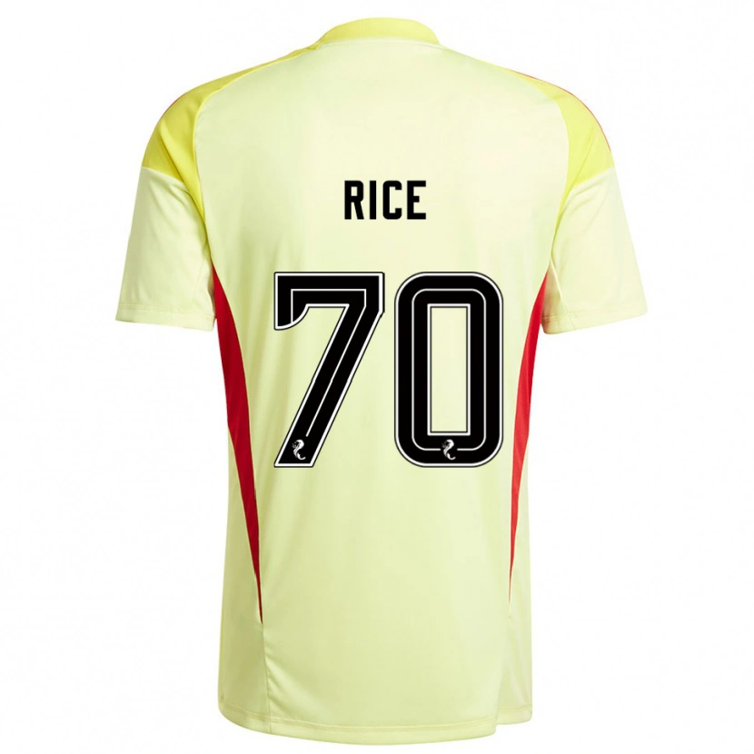 Danxen Kid Aidan Rice #70 Yellow Red Goalkeeper Jersey 2025/26 T-Shirt