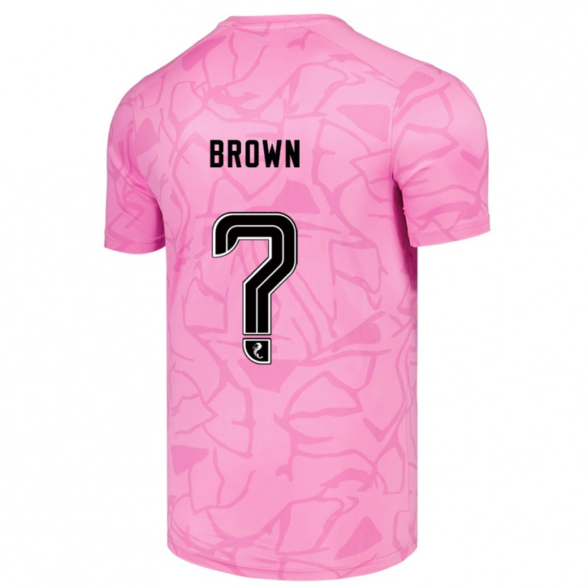 Danxen Kid Fraser Brown #0 Pink Black Goalkeeper Jersey 2025/26 T-Shirt