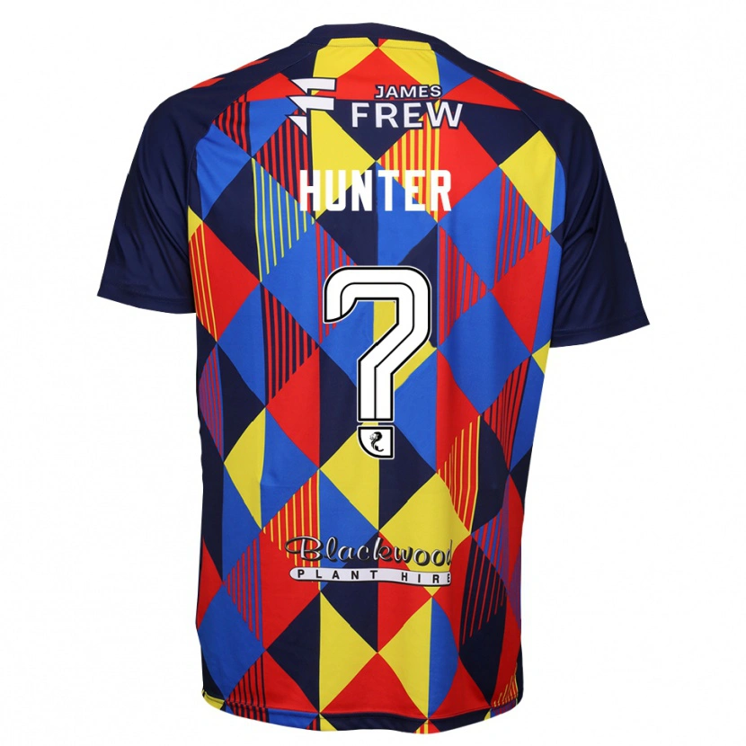 Danxen Kid Morgan Hunter #0 Royal Blue Red Goalkeeper Jersey 2025/26 T-Shirt