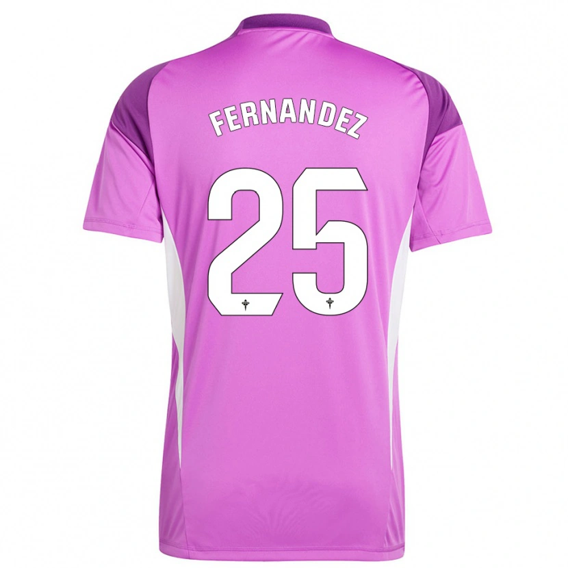 Danxen Kid César Fernández #25 Purple White Goalkeeper Jersey 2025/26 T-Shirt