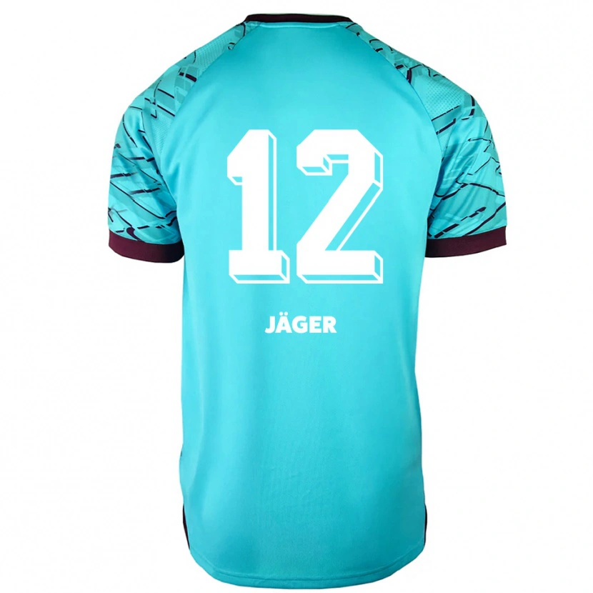 Danxen Kid Mino Jäger #12 Sky Blue Purple Goalkeeper Jersey 2025/26 T-Shirt